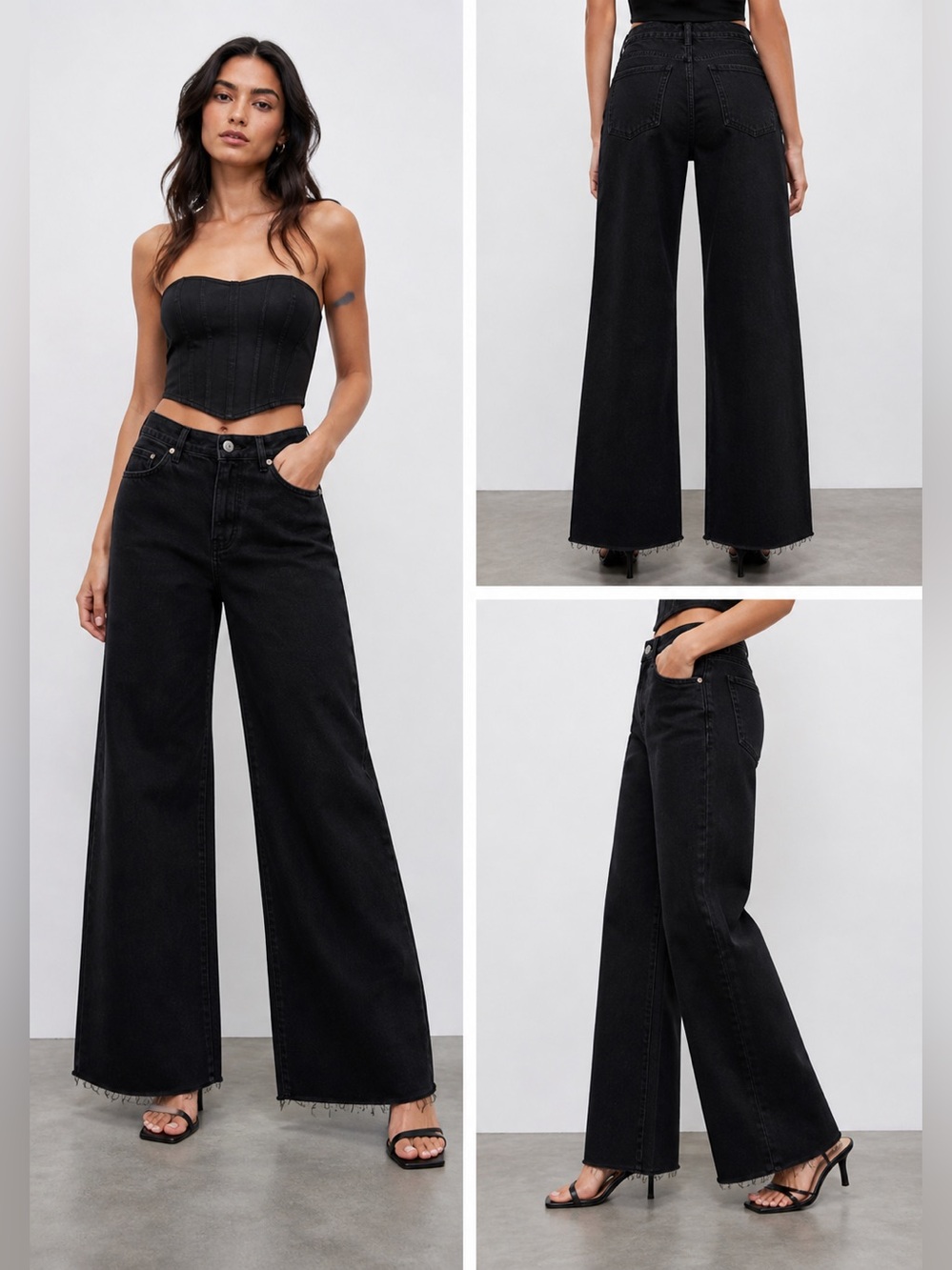 Classic High Rise full Length Zara Black Jeans